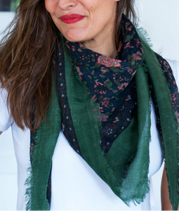 Foulard laine Ouna amande - Bindi atelier