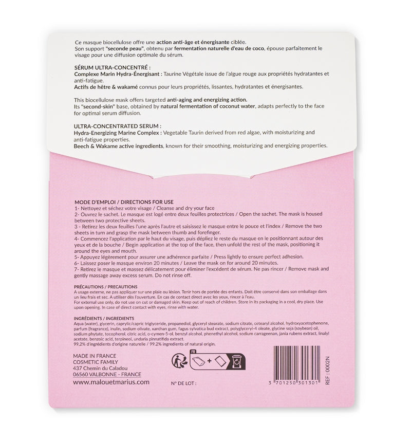 Masque anti-âge et vitalité - Malou Marius