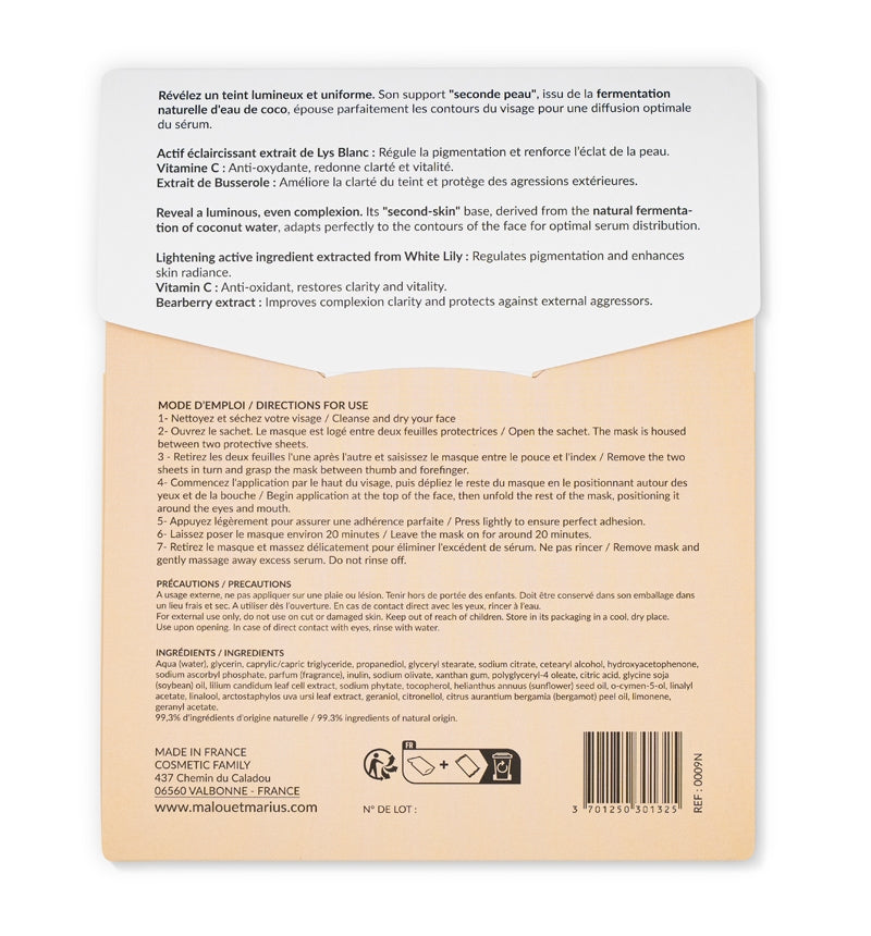 Masque éclat et pureté - Malou Marius