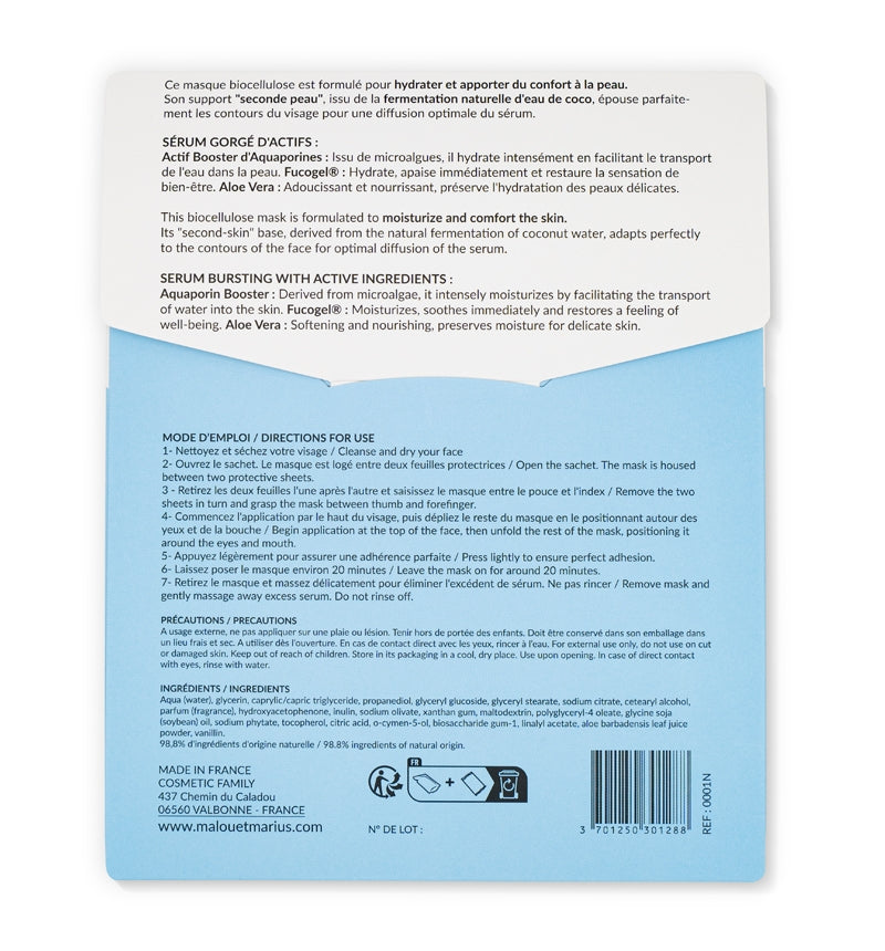 Masque hydratant et nourrissant - Malou Marius