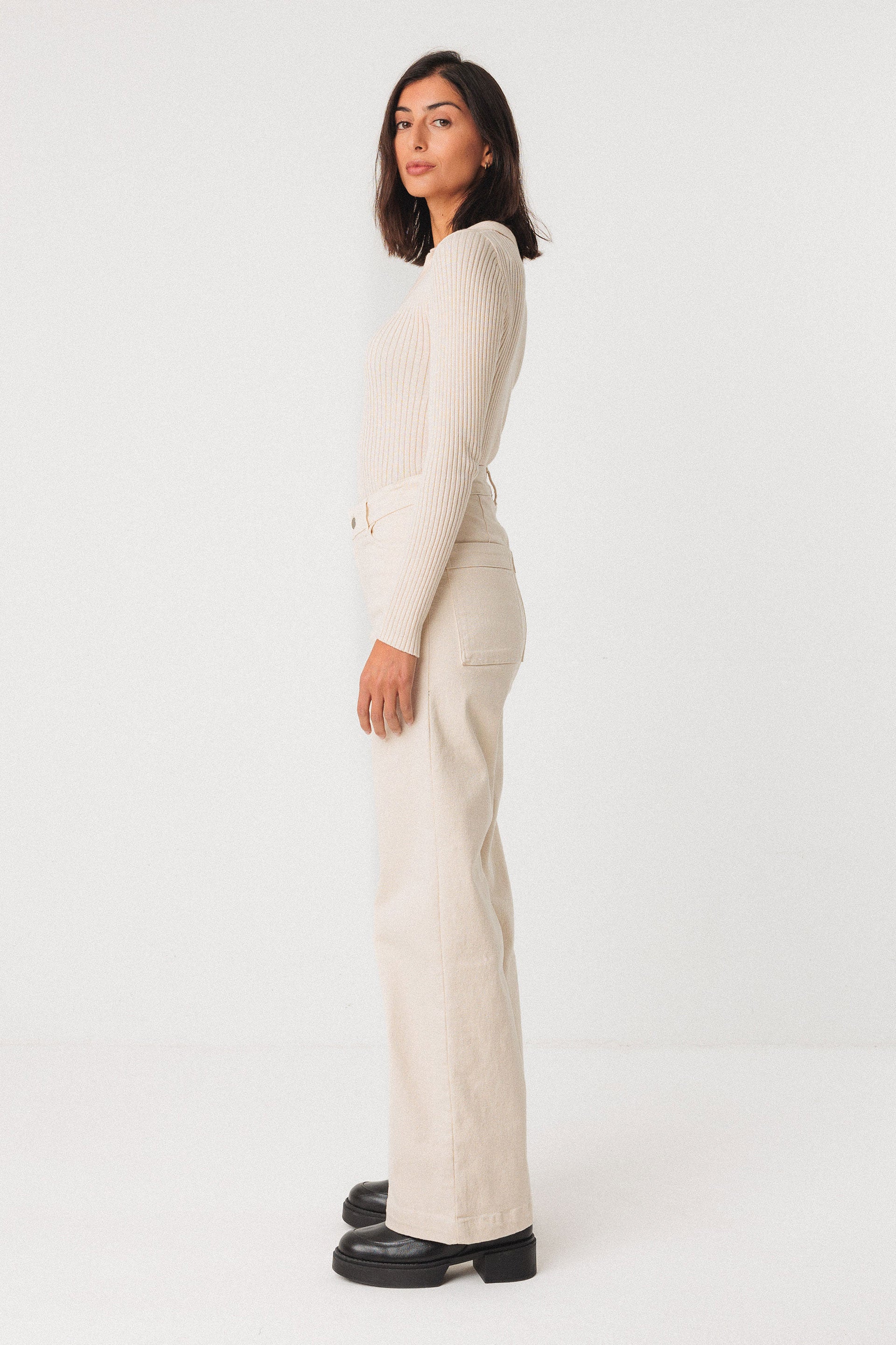 Pantalon Ainhize blanc- SKFK