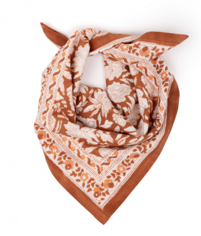 Foulard Salvador terracotta - Bindi Atelier