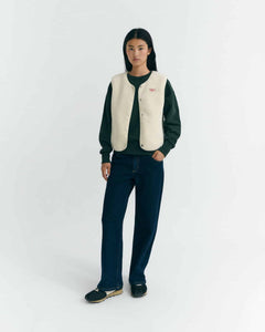 Veste sans manches ivoire - Thinking Mu