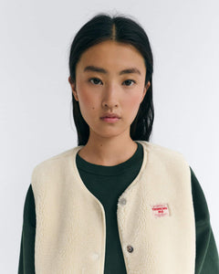 Veste sans manches ivoire - Thinking Mu