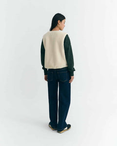 Veste sans manches ivoire - Thinking Mu
