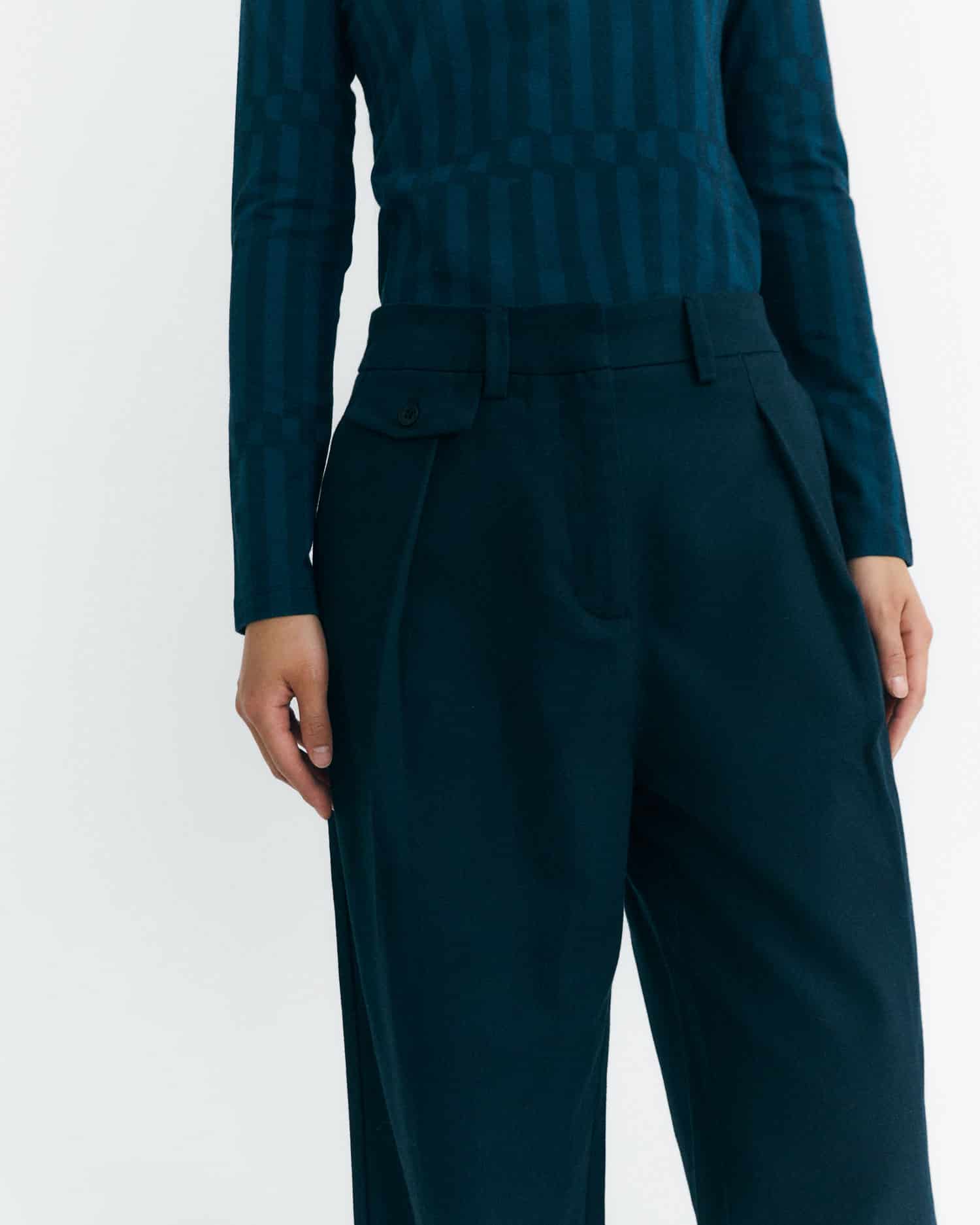Pantalon bleu marine Pat- Thinking Mu