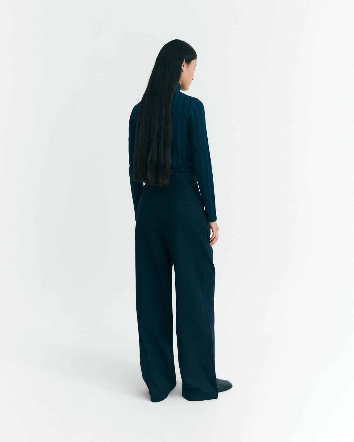 Pantalon bleu marine Pat- Thinking Mu